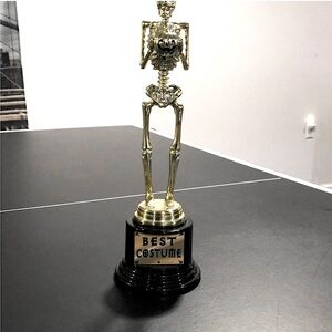 Halloween Trophy for Best Costume. Party competition prize made of plastic